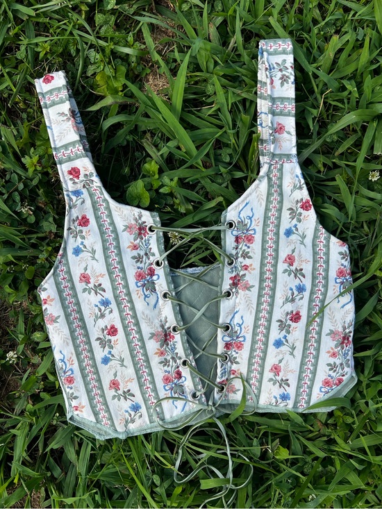 American Vintage Tops - VINTAGE Handmade corset vest top, handmade corset top, corset vest ⚔️
